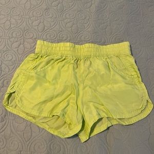 Athleta lime green shorts